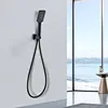 black shower faucet set